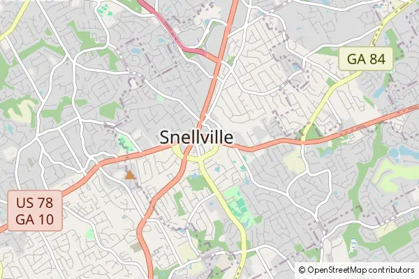 Mapa Snellville