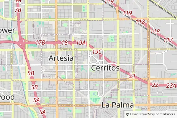 Mapa Cerritos
