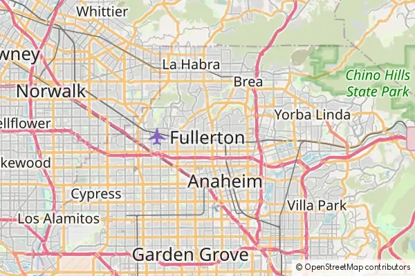 Mapa Fullerton