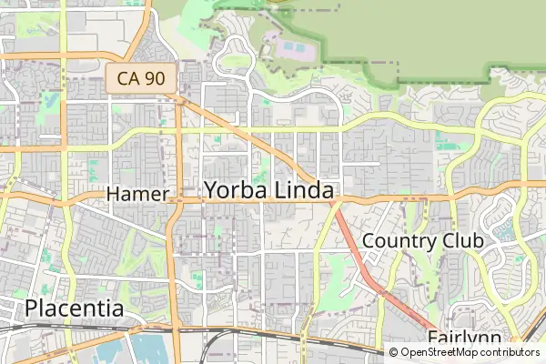 Mapa Yorba Linda