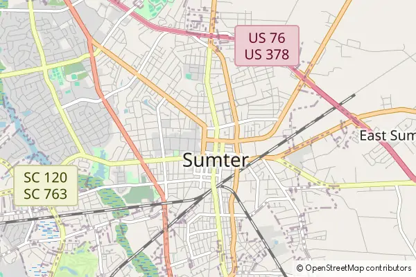 Mapa Sumter