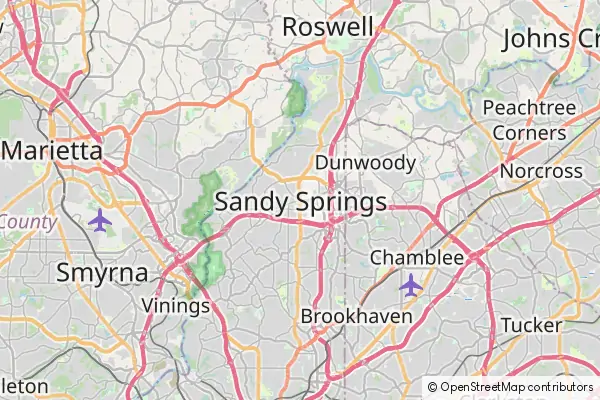 Mapa Sandy Springs