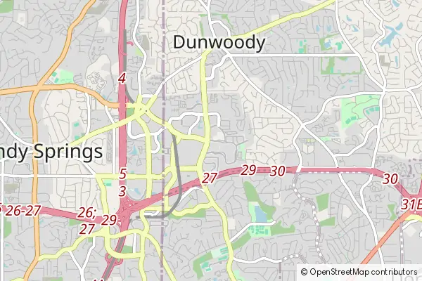 Mapa Dunwoody