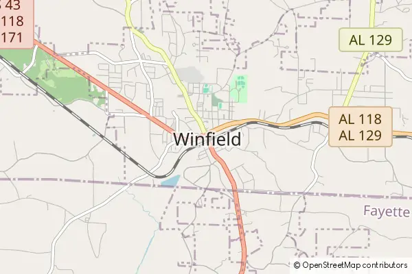 Mapa Winfield