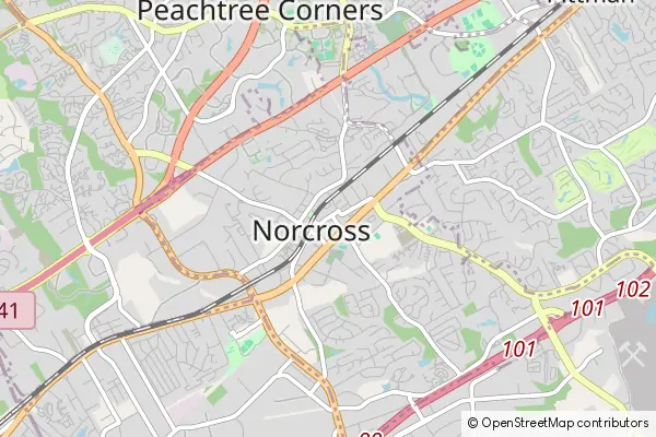 Mapa Norcross