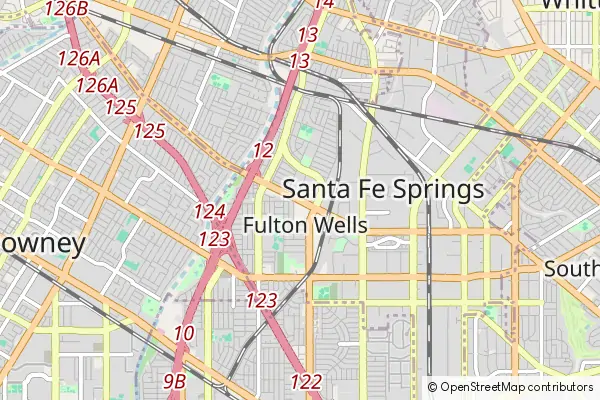 Mapa Santa Fe Springs