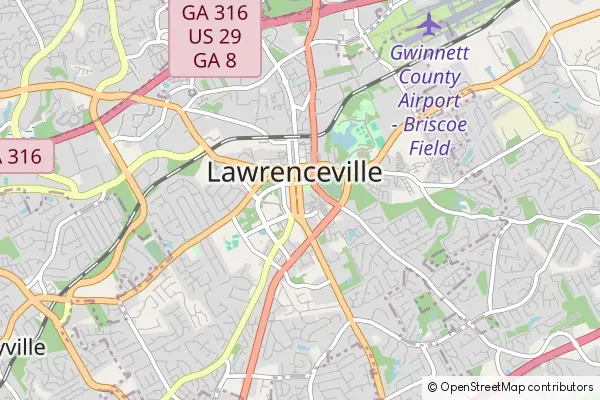 Mapa Lawrenceville