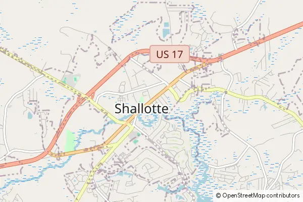 Mapa Shallotte