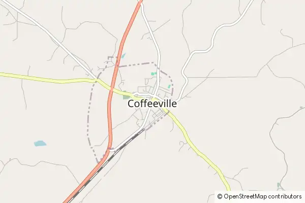 Mapa Coffeeville