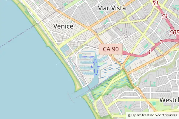 Mapa Marina del Rey