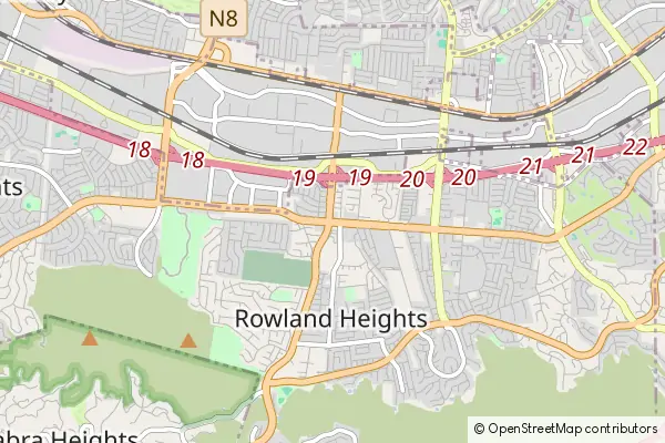 Mapa Rowland Heights