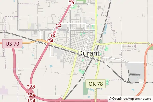 Mapa Durant