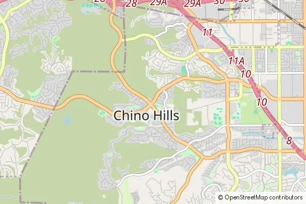 Mapa Chino Hills