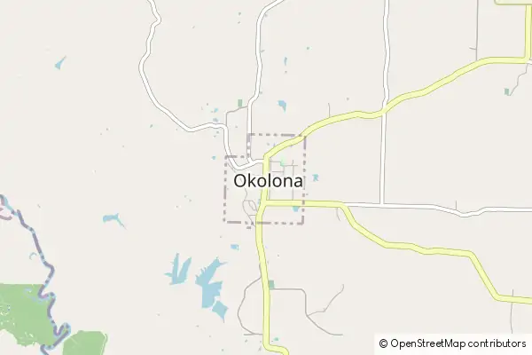 Mapa Okolona