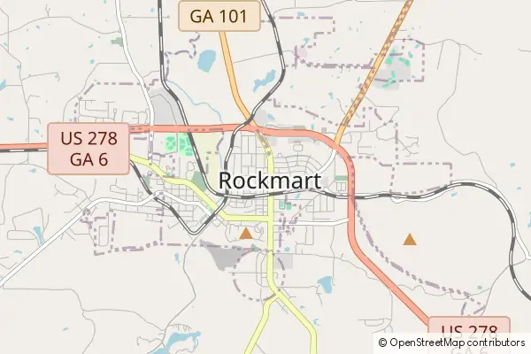 Mapa Rockmart