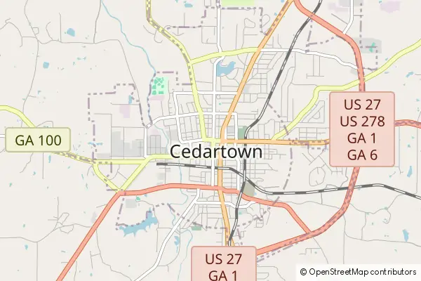 Mapa Cedartown