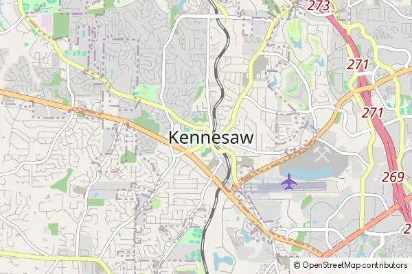 Mapa Kennesaw