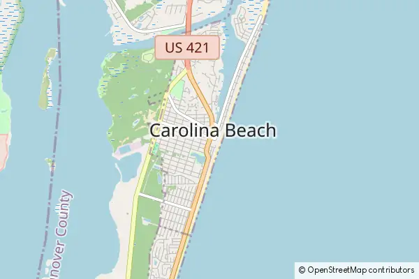 Mapa Carolina Beach