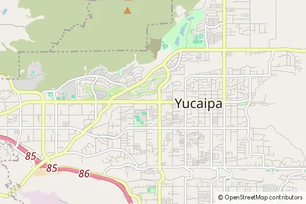 Mapa Yucaipa