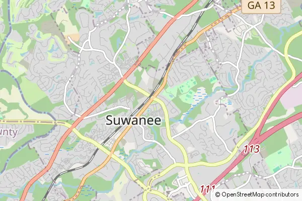 Mapa Suwanee