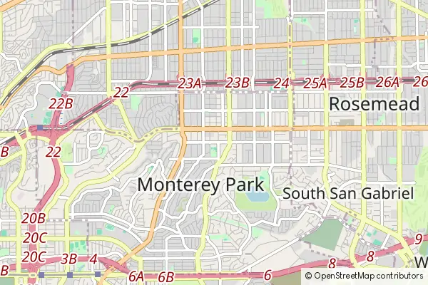 Mapa Monterey Park