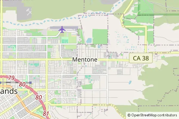 Mapa Mentone