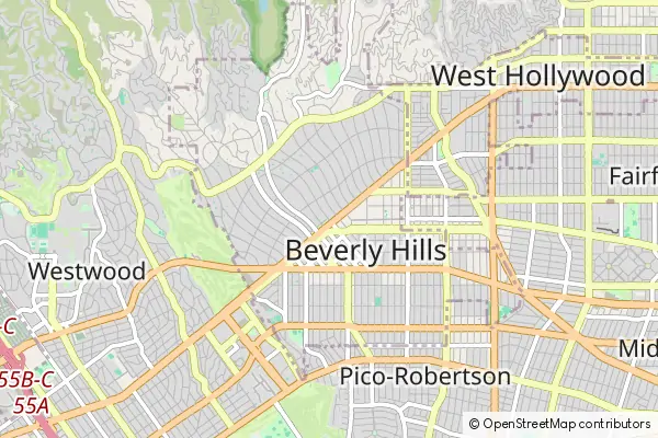 Mapa Beverly Hills