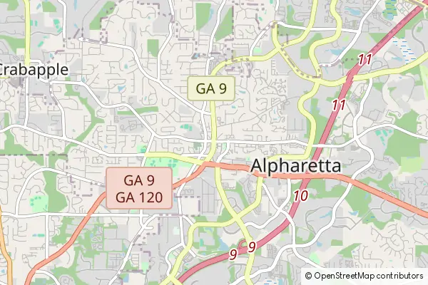 Mapa Alpharetta