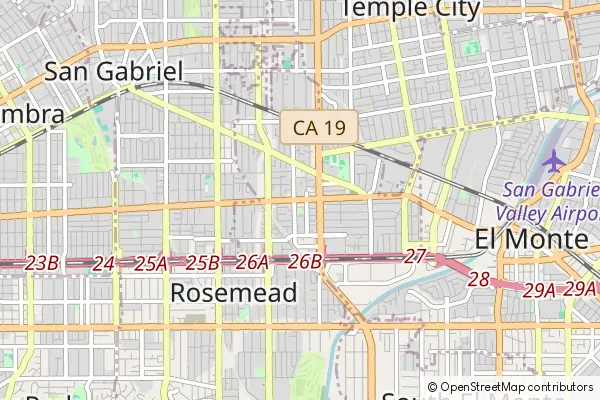 Mapa Rosemead