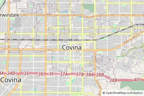 Mapa Covina