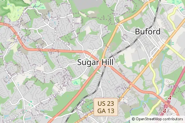 Mapa Sugar Hill