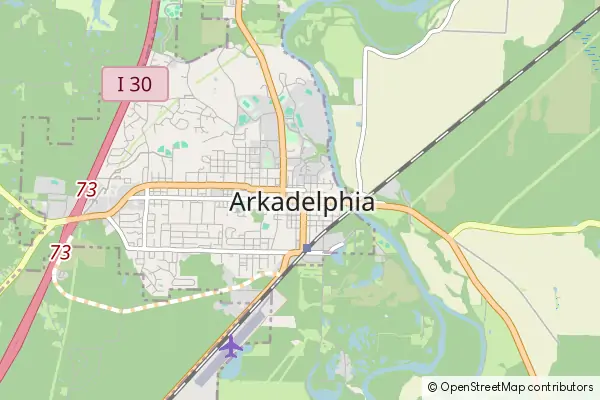 Mapa Arkadelphia