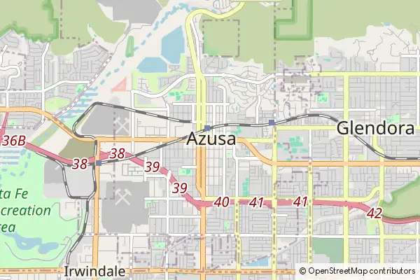 Mapa Azusa