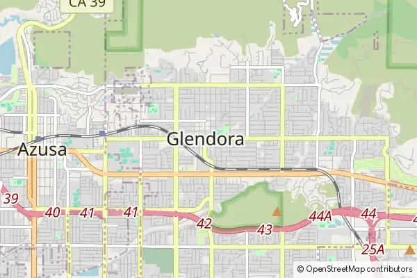 Mapa Glendora