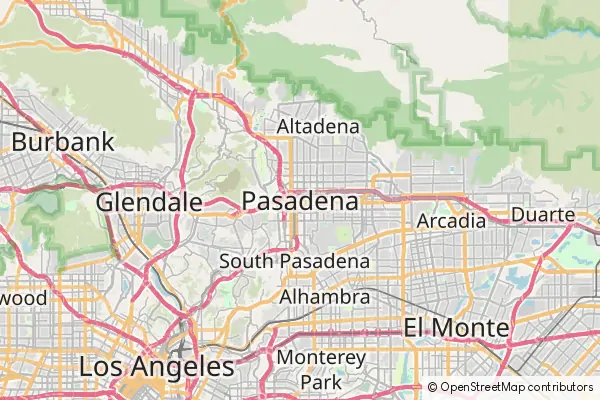 Mapa Pasadena