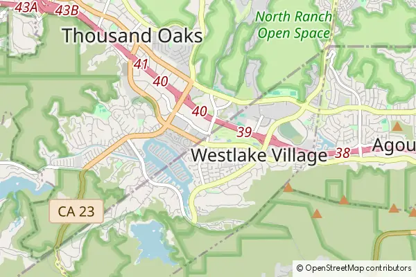 Mapa Westlake Village