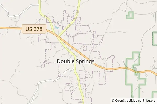 Mapa Double Springs