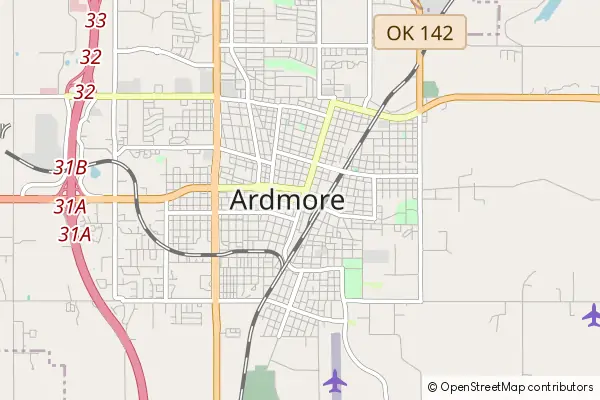 Mapa Ardmore