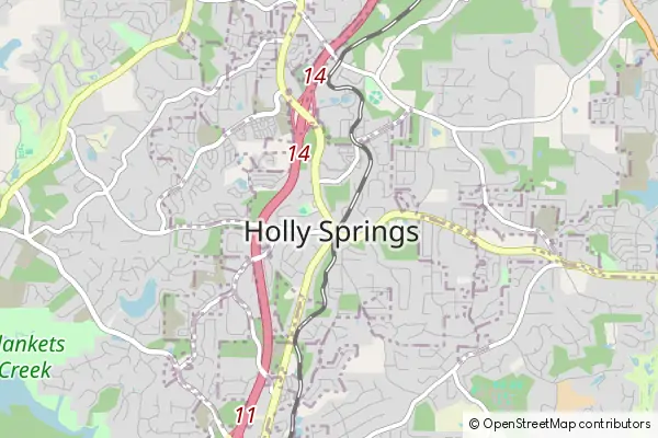 Mapa Holly Springs