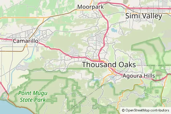 Mapa Thousand Oaks