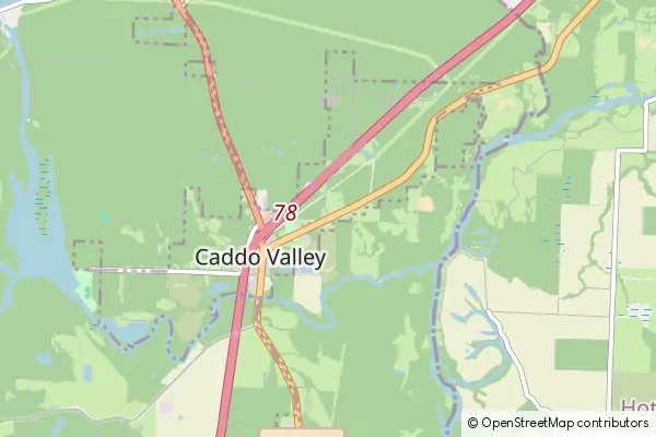 Mapa Caddo Valley