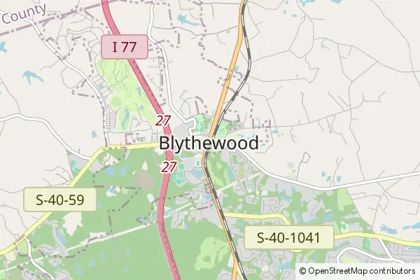 Mapa Blythewood