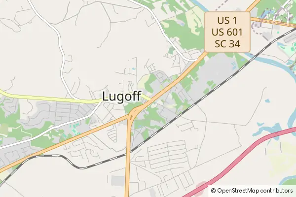 Mapa Lugoff