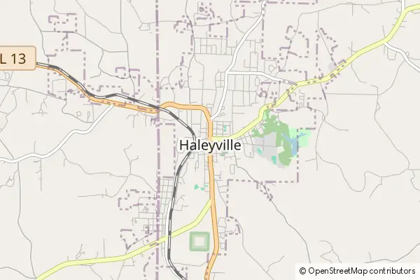 Mapa Haleyville