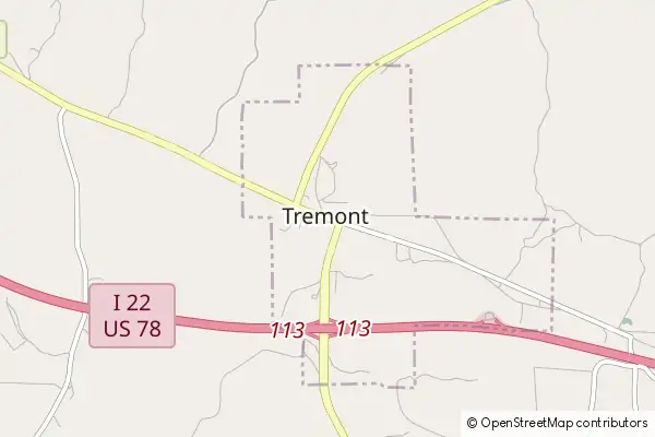 Mapa Tremont