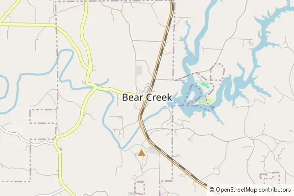 Mapa Bear Creek