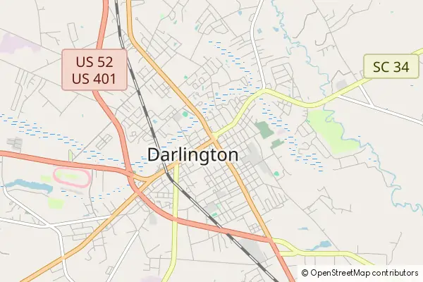 Mapa Darlington