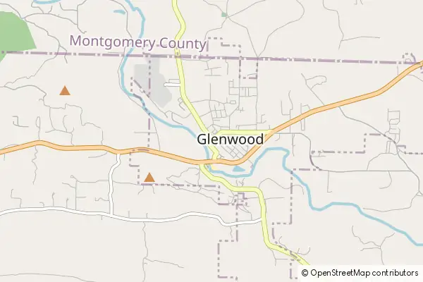 Mapa Glenwood