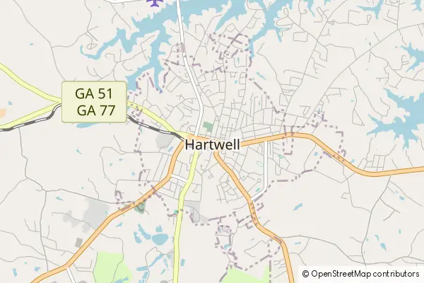 Mapa Hartwell