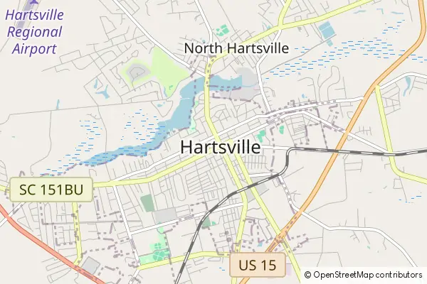 Mapa Hartsville